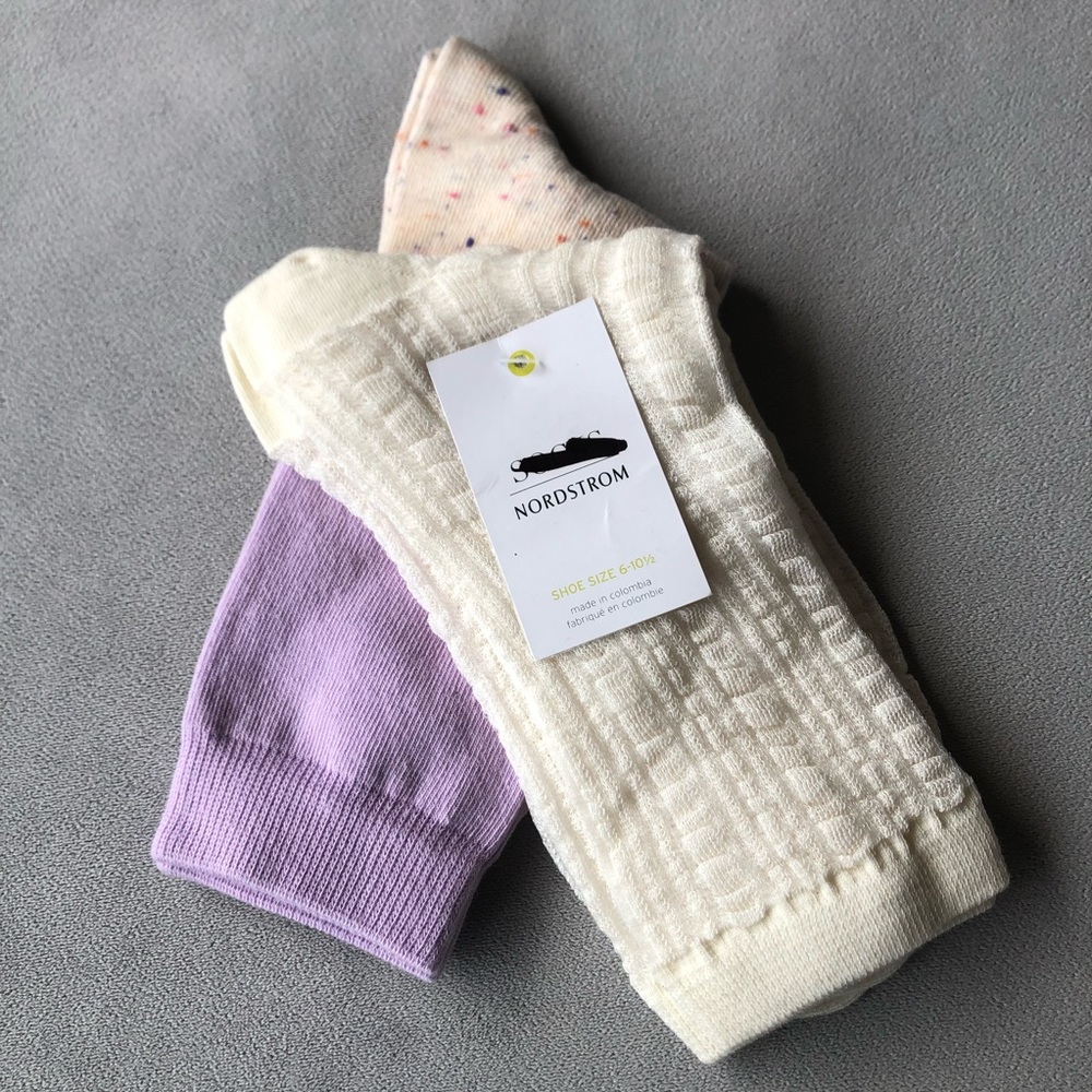 Nordstrom ~ Set of 2 Pair ~ Socks ~ Shoe Size 6-10.5 ~ Brand New!